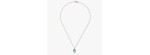 Collana con pendente Nudo Prasioliti Agata verde [7ba40ef9]