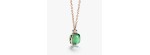 Collana con pendente Nudo Prasioliti Agata verde [7ef449e7]