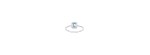 Anello Mini Dora oro bianco diamanti acquamarina [04acdd15]