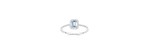 Anello Mini Dora oro bianco diamanti acquamarina [dd8a9e18]