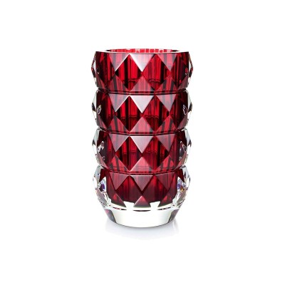 Vaso rotondo Baccarat Louxor rosso M [4ca2a992]