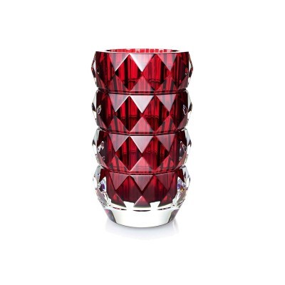 Vaso rotondo Baccarat Louxor rosso M [4ca2a992]