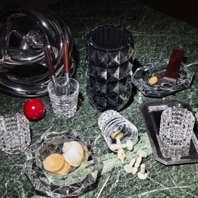 Vaso rotondo Baccarat Louxor nero M [e54fb49d]