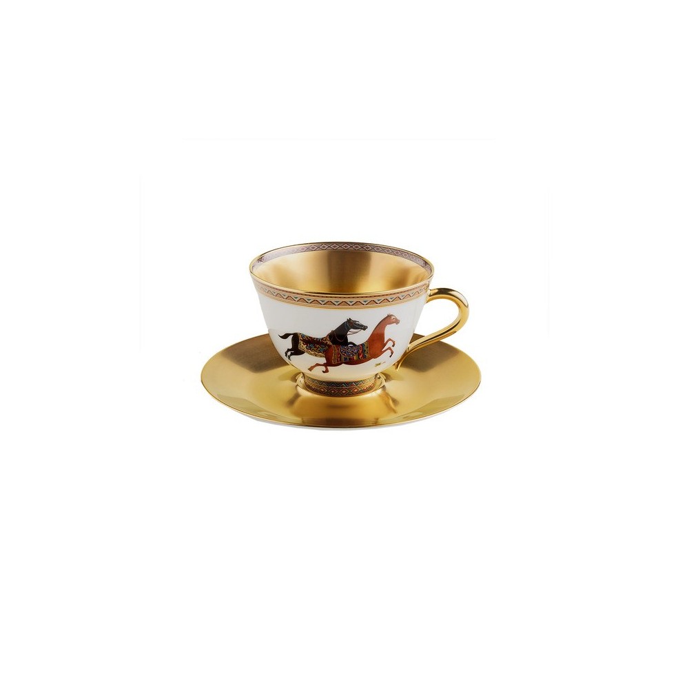 Tazza da tè con piattino Cheval d’Orient n. 1 [fe0fe8e3]