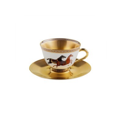 Tazza da tè con piattino Cheval d’Orient n. 1 [fe0fe8e3]
