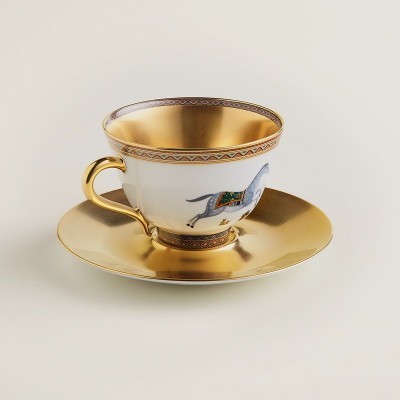 Tazza da tè con piattino Cheval d’Orient n. 1 [2729abee]