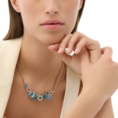 Collana Nudo oro diamanti e topazi [bd5f2110]