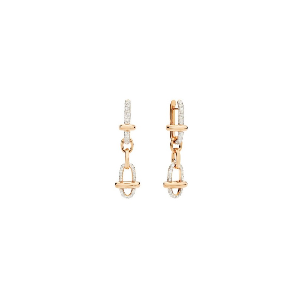 Orecchini Iconica oro rosa e diamanti [a3ca8335]