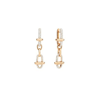 Orecchini Iconica oro rosa e diamanti [a3ca8335]