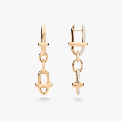 Orecchini Iconica oro rosa e diamanti [cdf1013c]