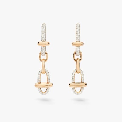 Orecchini Iconica oro rosa e diamanti [c8a14622]