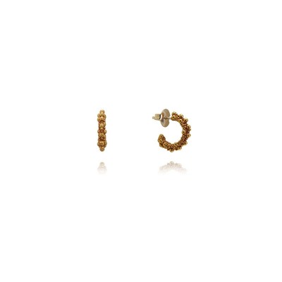 Orecchini Virgolette Ottone Miele [bea7d01a]