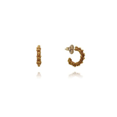 Orecchini Virgolette Ottone Miele [67819317]