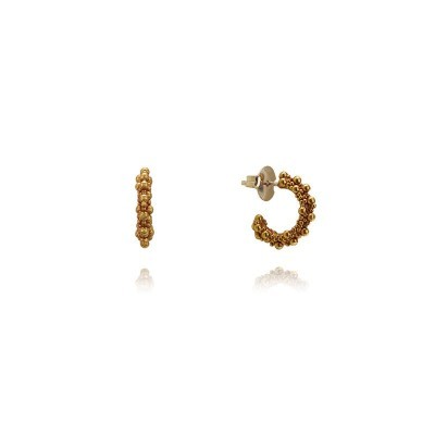 Orecchini Virgolette Ottone Miele [67819317]