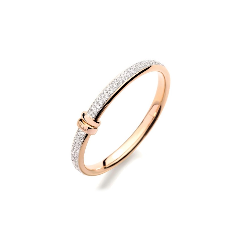 Bangle Iconica oro rosa 18kt e diamanti bianchi [7599ed79]