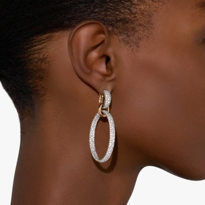 Orecchini Iconica oro rosa 18kt e diamanti bianchi [e18b5e1c]