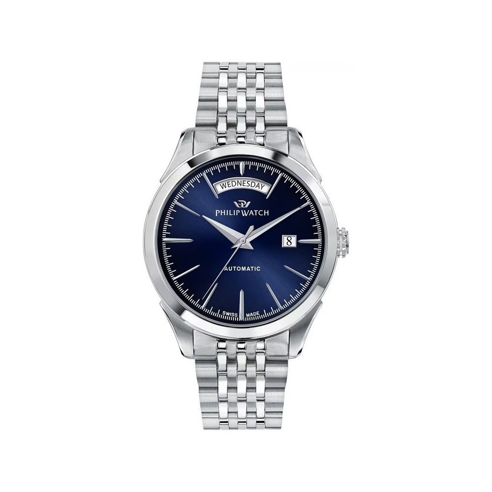 Orologio Philip Watch Roma Auto 41mm blu [cb79b345]
