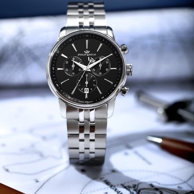 Orologio Philip Watch Anniversary 40mm Black [a93bb4db]