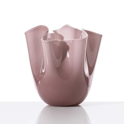 Vaso Fazzoletto Opalino Ametista H. 24 cm [1707a664]