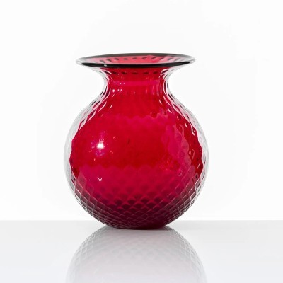 Vaso Balloton Fiori Rosso H. 21,3 cm [211add31]