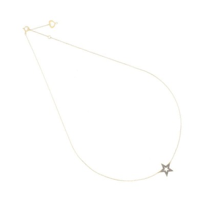 Girocollo 18kt Stella traforata Polvere cromo [9416d313]