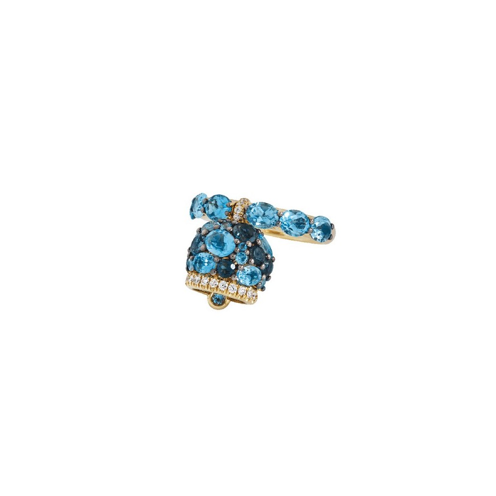 Anello Campanelle Oro giallo 9kt con topazi [9b8b3c02]