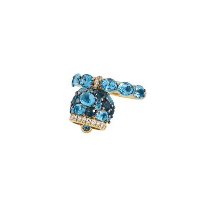 Anello Campanelle Oro giallo 9kt con topazi [9b8b3c02]