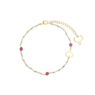 Bracciale Rosario in Apatite e Rubini [627ce970]