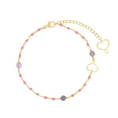 Bracciale Rosario Rubellite e Tanzanite [eddb73ec]