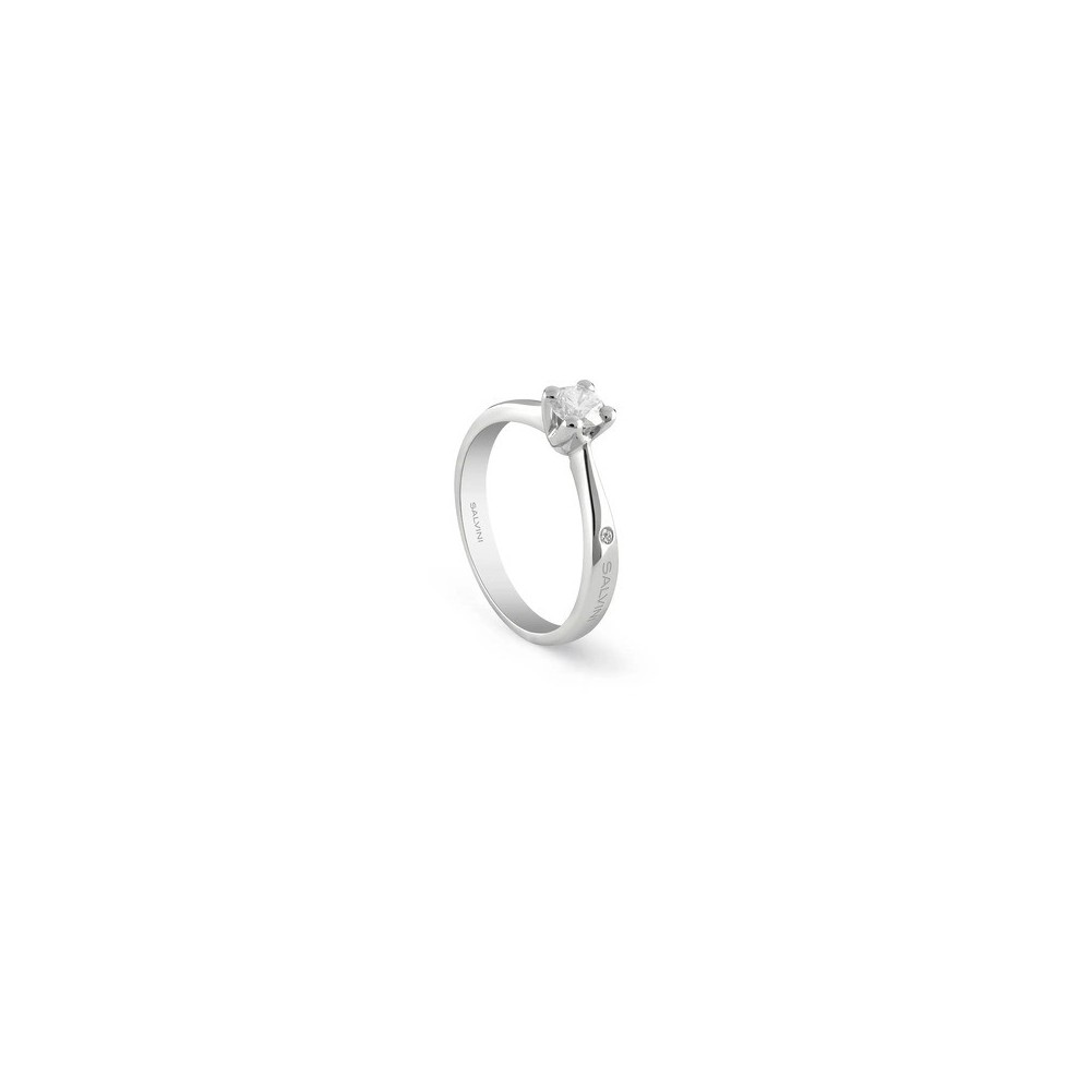 Anello Virginia oro bianco con diamante [1cd4f3ff]