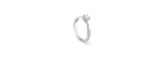 Anello Virginia oro bianco con diamante [72ef71f6]