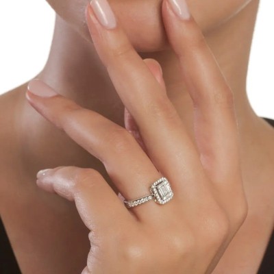 Anello Magia oro bianco con diamanti [e0a63fbf]
