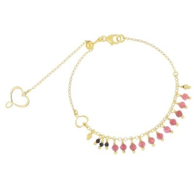 Bracciale Rosa con Frange in Tormalina [223f2b43]