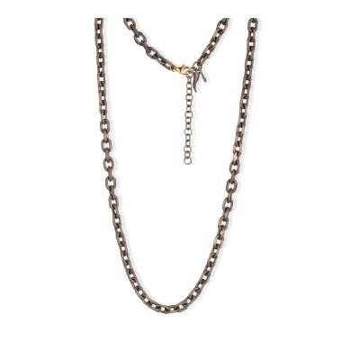 Collana catena Titanio chiusura Oro rosso 9kt [daee578d]