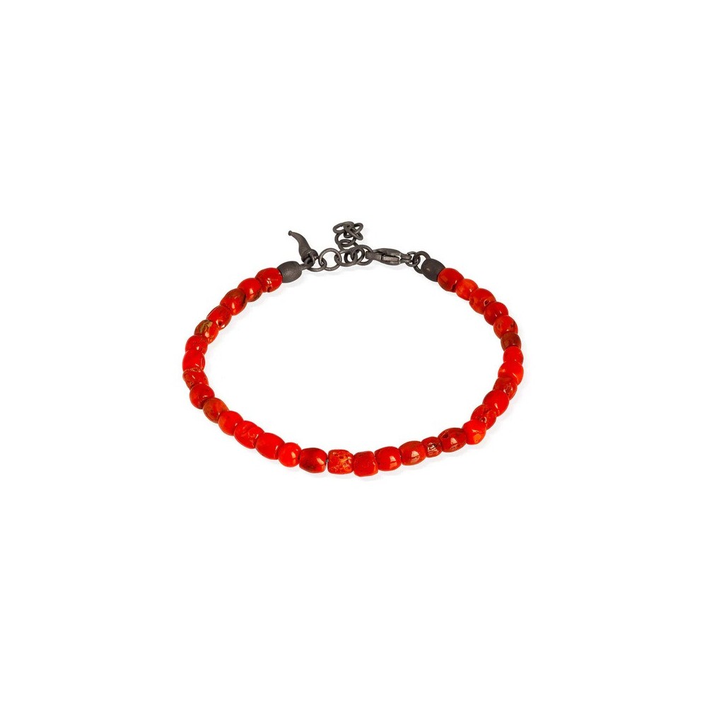 Bracciale Titanio Corallo e Cornetto Titanio [8a4a6c94]