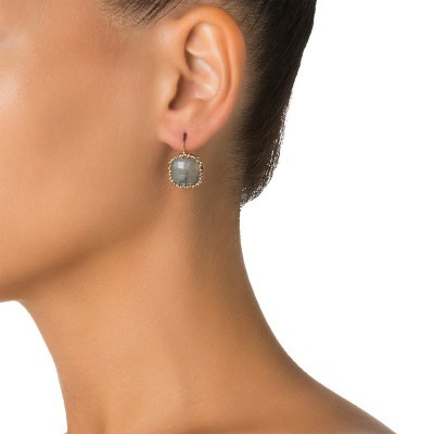 Orecchini Grace Bronzo Cioccolato Labradorite [81f688ef]