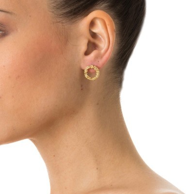 Orecchini Equilibrio Ottone Grano [83046e0c]