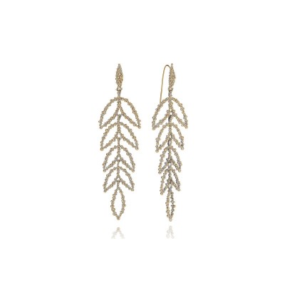 Orecchino Heliconia Ottone Grigiosole [cc1b91c2]
