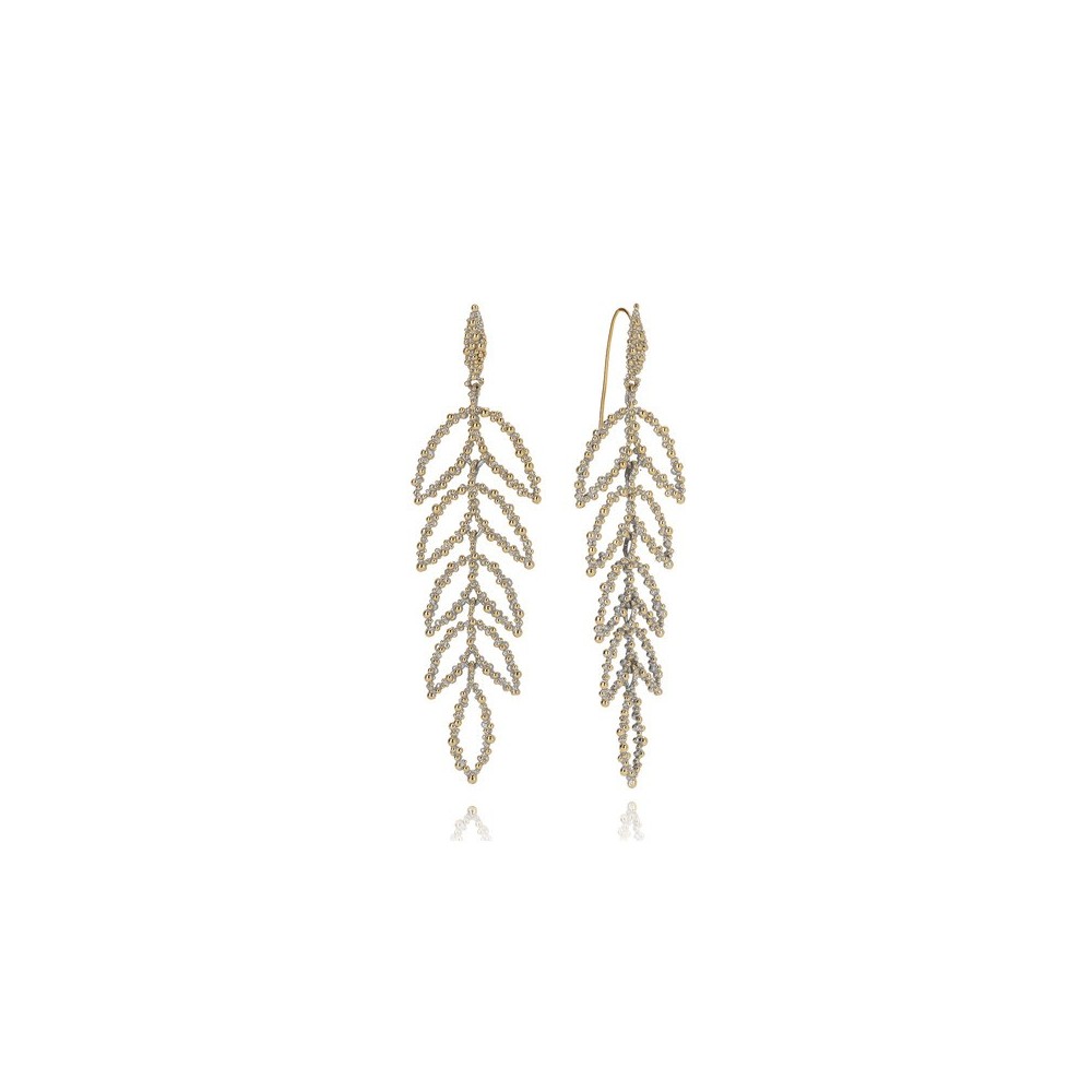 Orecchino Heliconia Ottone Grigiosole [cc1b91c2]