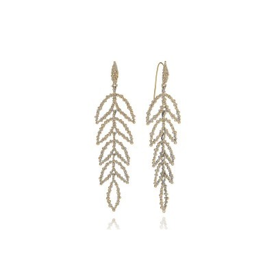Orecchino Heliconia Ottone Grigiosole [cc1b91c2]