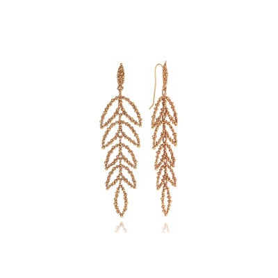 Orecchini Heliconia Ottone Miele [136f2151]