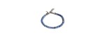 Bracciale Sfere Titanio Sodalite e Zaffiri blu [e3a98d3d]