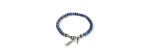 Bracciale Sfere Titanio Sodalite e Zaffiri blu [8d920f34]