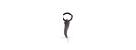 Portachiavi Titanio Cornetto diamante black [8b0cc7cd]