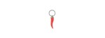 Portachiavi Titanio Cornetto Rosso diamante black [a3040d54]