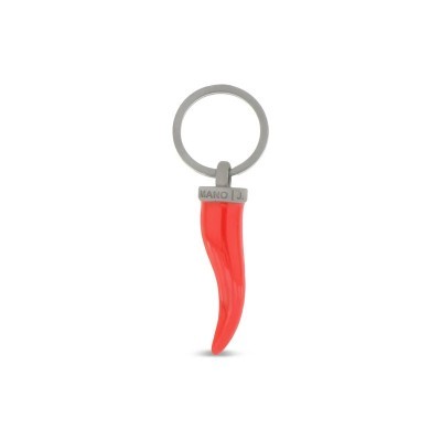 Portachiavi Titanio Cornetto Rosso diamante black [7a224e59]
