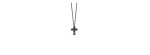 Collana Croce piccola Titanio Oro rosso 18kt [0e00ffde]