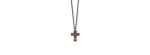 Collana Croce piccola Titanio Oro rosso 18kt [d726bcd3]