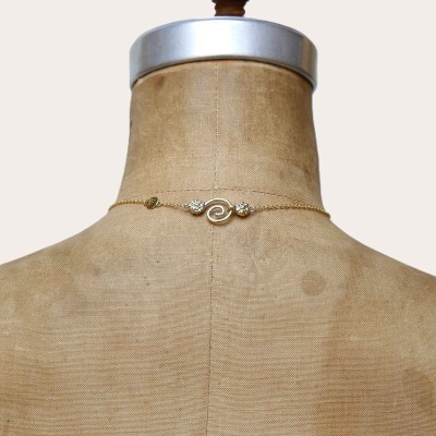 Collana Ribes Ottone Grigiosole [61ea9790]