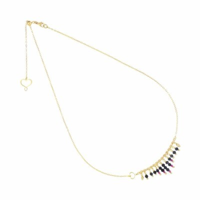 Girocollo Frange Zaffiro e Rubellite [3bb2d6ce]